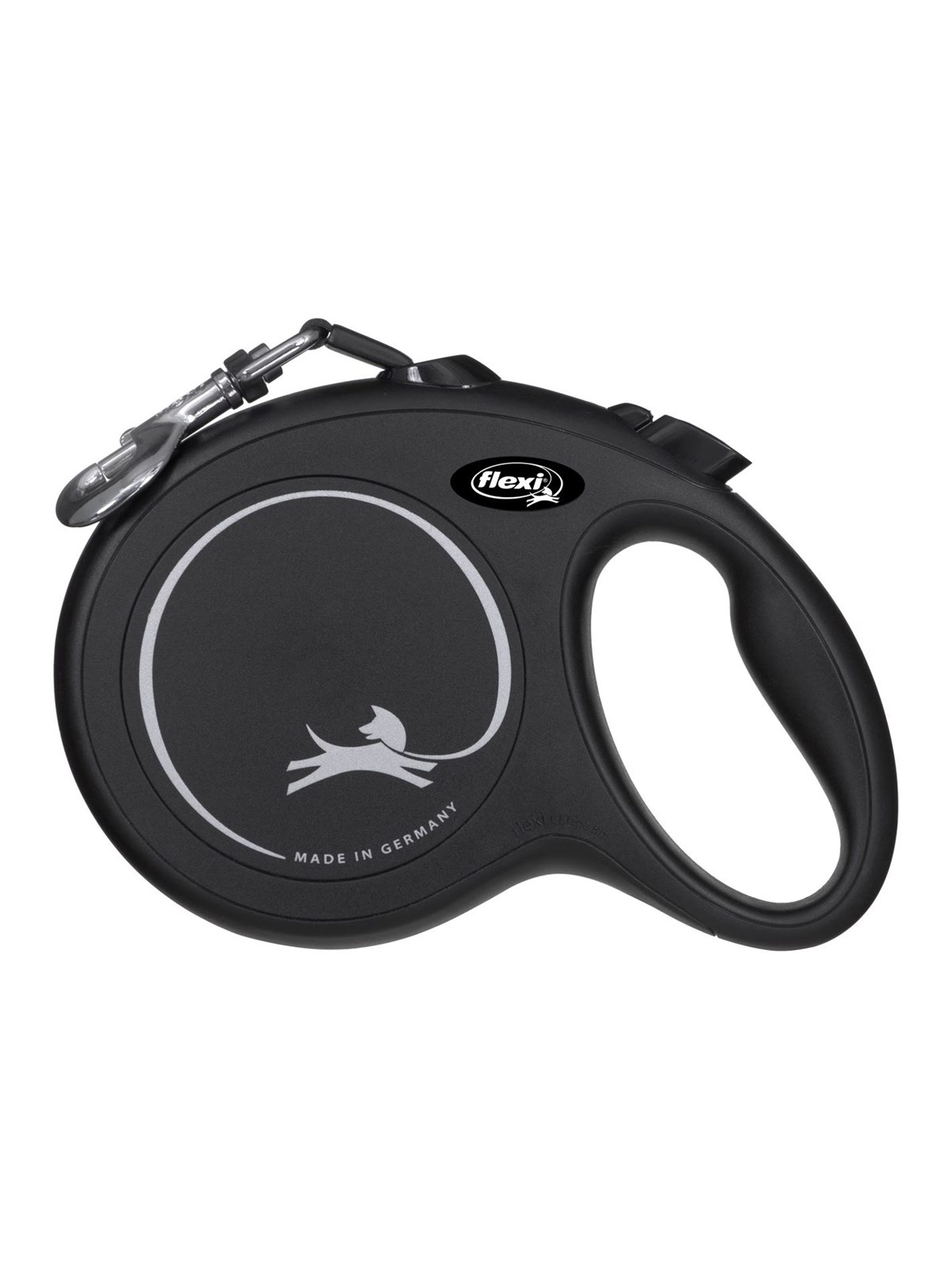 Flexi New Classic Hund Rollleine 8 m, Schwarz, Max 50kg.