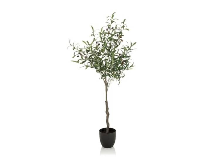 hjh OFFICE 871012 Plante Artificielle Olive Arbre Artificiel pour décoration de Maison\, Hauteur 120 cm\, Plastique