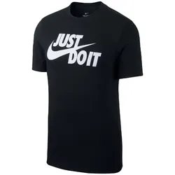 NIKE Sportswear JUST DO IT T-Shirt Herren 011 - black/white XS