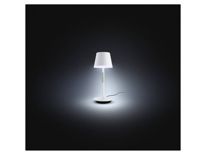 Philips Hue Tragbare Tischleuchte Weiss 6 W - LED - Lichtfarbe: Warmweiss – Neutralweiss- LED Energiesparlampe