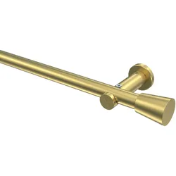 GARDINENSTANGE Platon Sitra 100 cm, 1-läufig (ohne Ringe), 20 mm Ø Messing-Optik