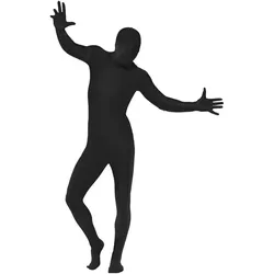 Metamorph Ganzkörperanzug schwarz - für Halloween Karneval (L)