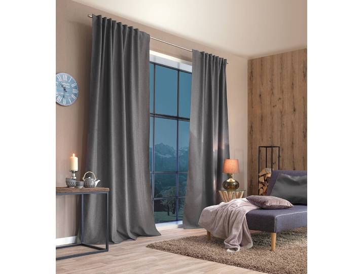 Rideau Talmas 135 x 245cm Gris/Gris