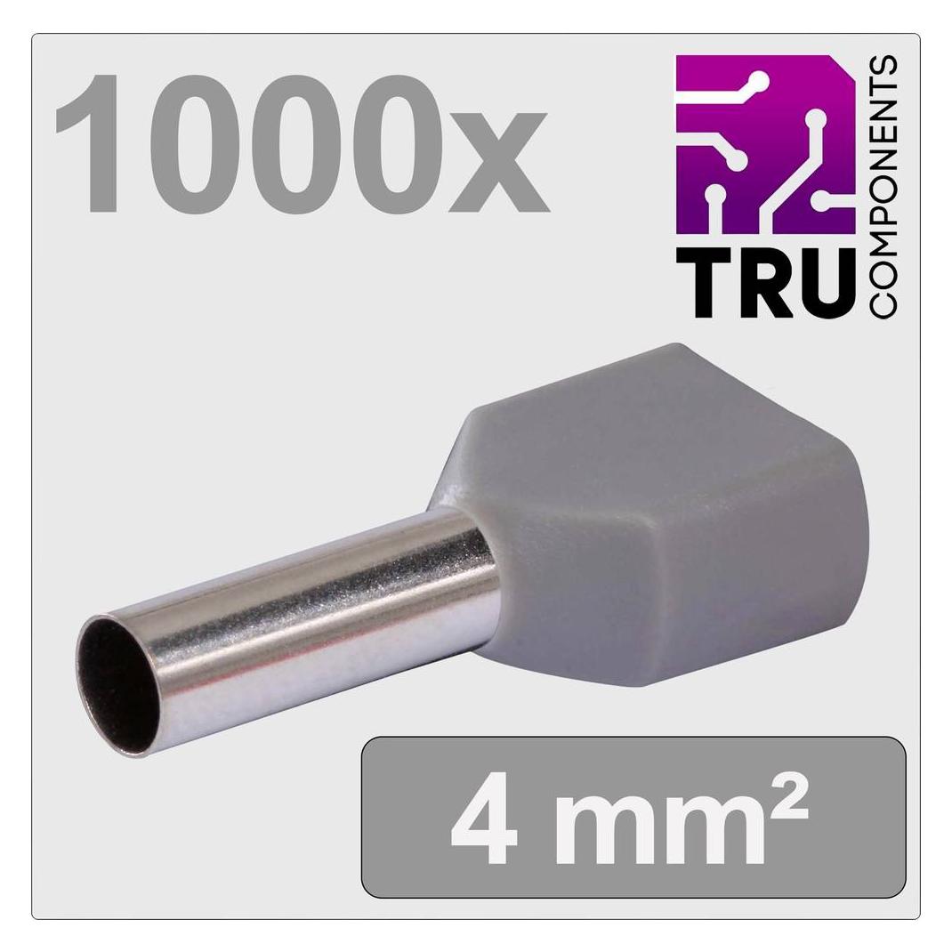 Tru Components Twin-Aderendhülsen 4 mm² 1000 St (TC-13377244)