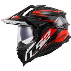 LS2, Motorradhelm, MX701 EXPLORER SPIRE Integralhelm (L, 59 - 60 cm)