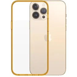 PanzerGlass ClearCaseColor (Apple iPhone 13 Pro Max), Smartphone Hülle, Orange