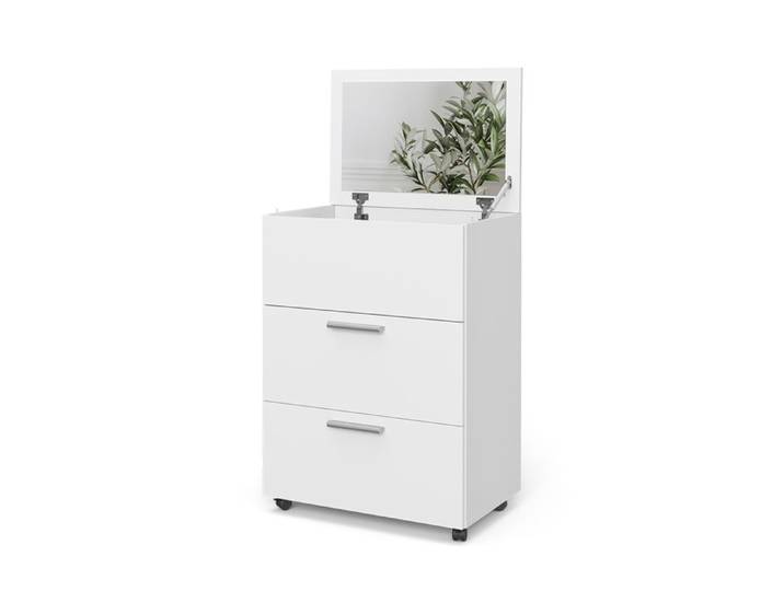 Coiffeuse Hanna 65.8cm avec miroir Blanc Vicco 41510