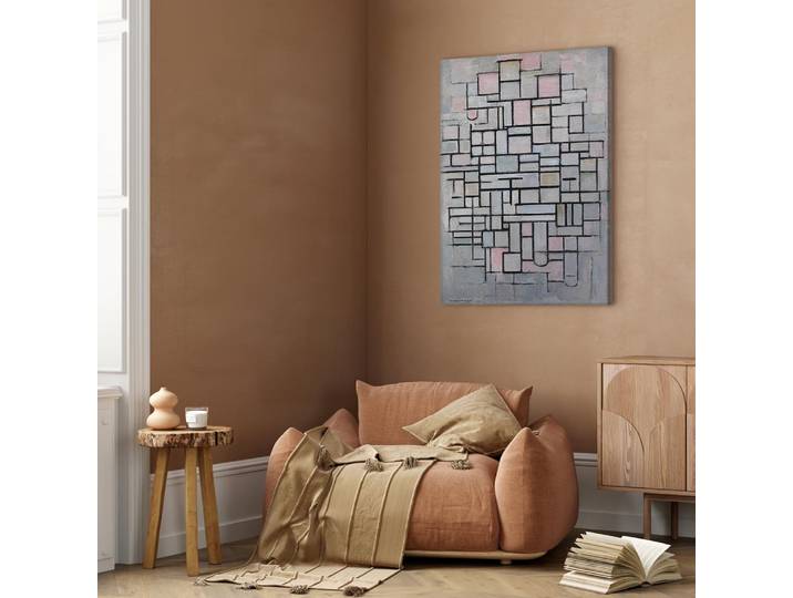 Toile Composition No. IV Feutre Noir/Noir 60 x 90cm