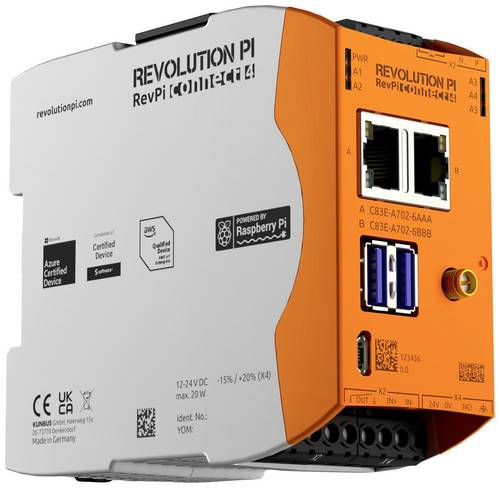 Revolution Pi by Kunbus PR100395 RevPi Connect 4 32GB 8GB SPS-Erweiterungsmodul