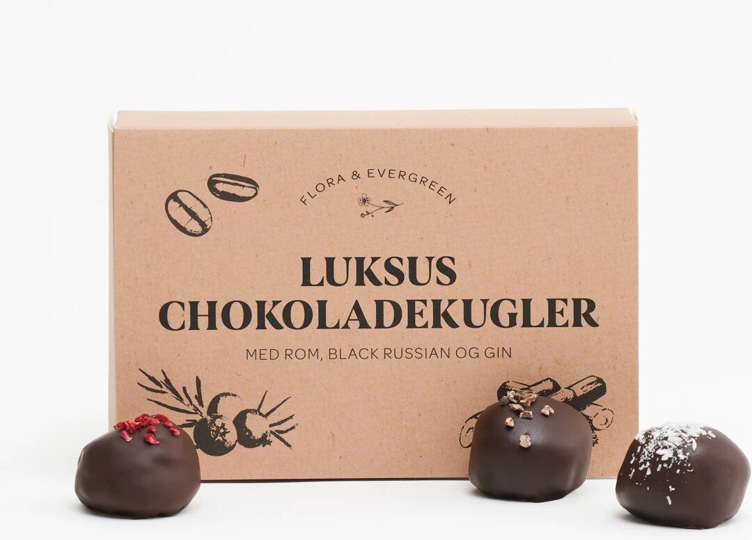 Flora & Evergreen Luksus chokoladekugler  Send Blomster  Interflora