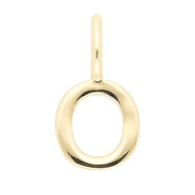 Buchstabenanhänger ADELIA´S "Buchstabenanhänger O 333 Gold ( 8K )", gold, Schmuckanhänger, Damen, Gold, Goldanhänger Buchstabe O