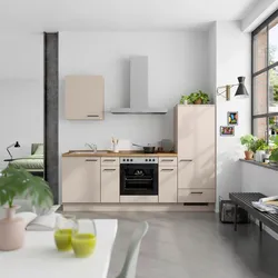 Küchenleerblock Easytouch Low o. Geräte Sandfarben