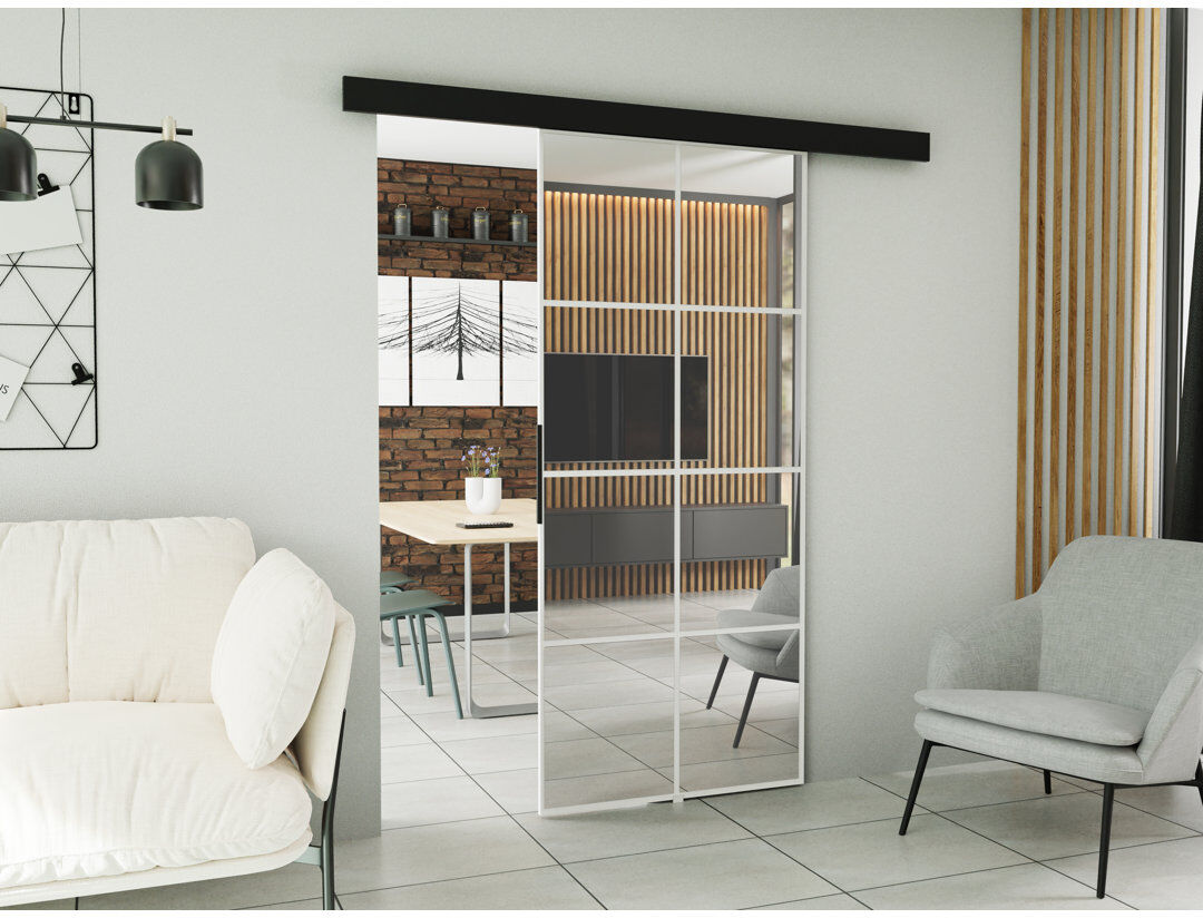 Brayden Studio DOOR LOKI 1 White 72cm x 205cm