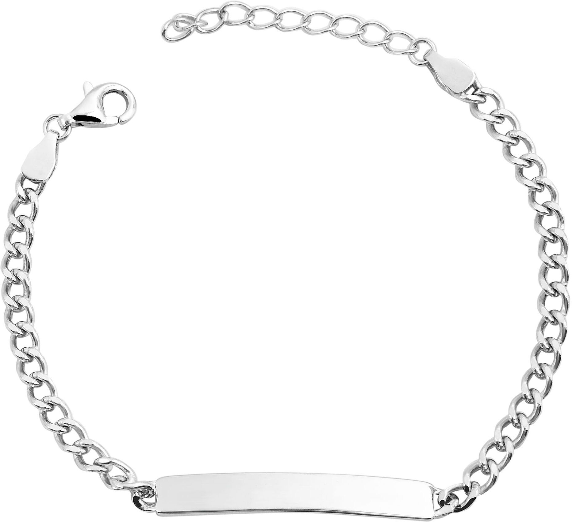 Panzerarmband ADELIA´S "Damen Armband ¿ Panzerarmband aus 925 Silber 17 cm" Gr. 17, silber, Armbänder, Damen, Silber 925 (Sterlingsilber), Panzerarmband