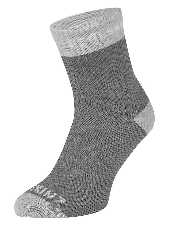SEALSKINZ Funktionssocken "Wretham" in Grau - M