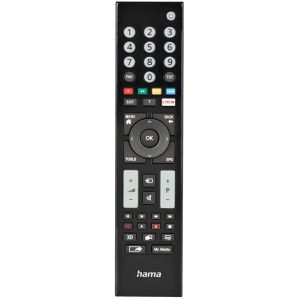 Hama Ersatzfernbedienung Grundig TV, 221065, beleuchtet, mit Batterie, vorprogrammiert, kompatibel mit Grundig TV's