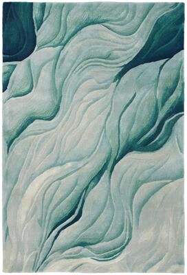 Nourison Prismatic Silver Green Modern Luxe Hand-Tufted Indoor Rug