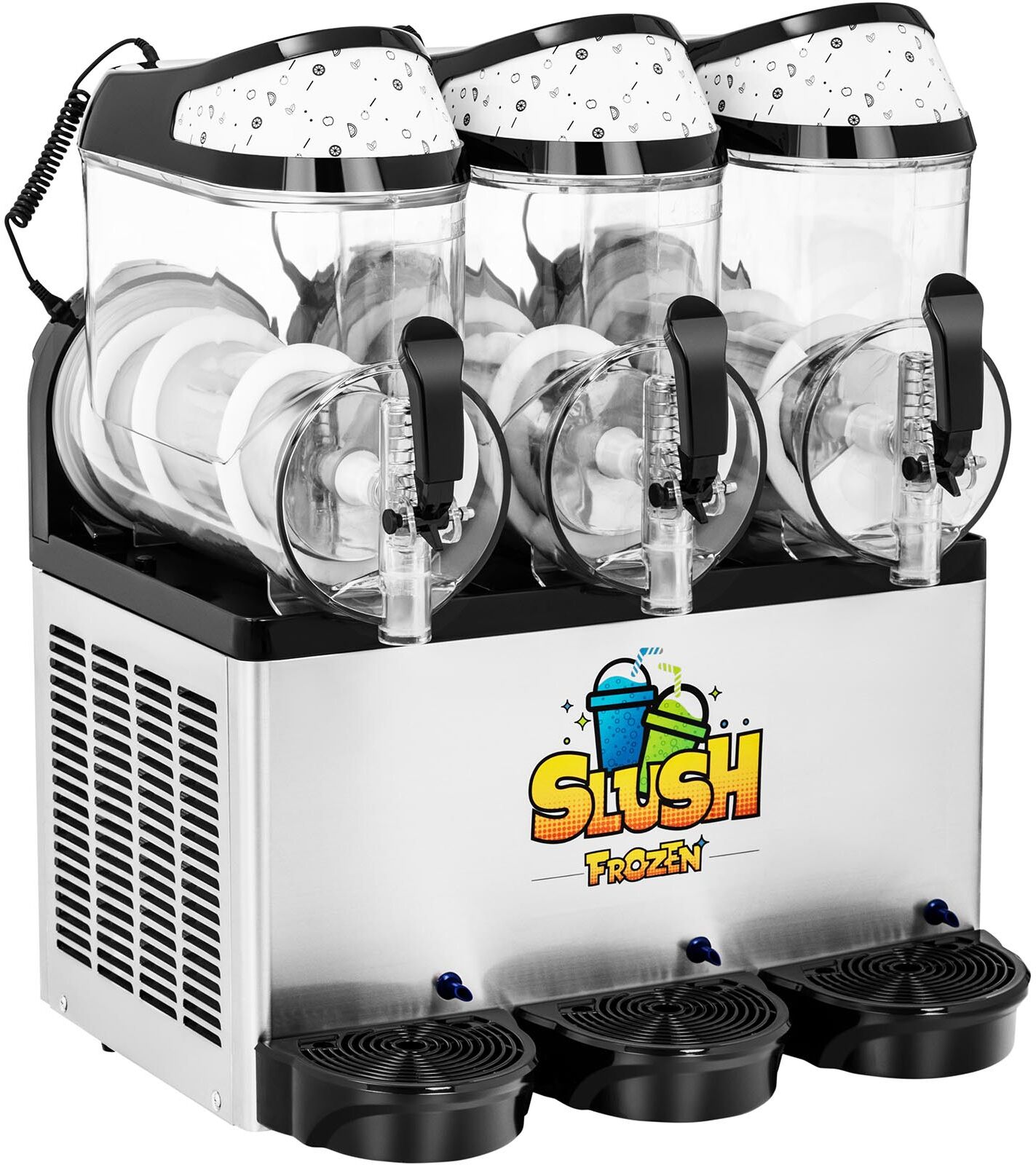 Royal Catering Slush ice-maskine - 3 x 12 l - LED RCSL 3/10