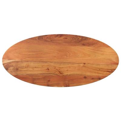 vidaXL Tischplatte 80x40x3,8 cm Oval Massivholz Akazie