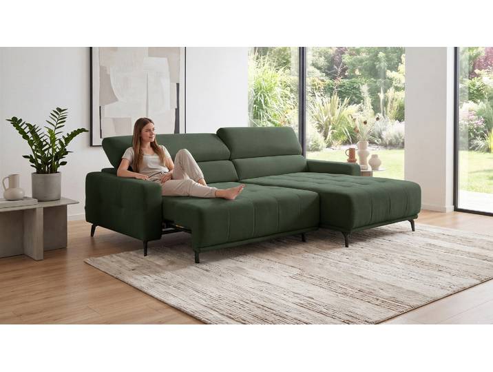 Ecksofa Moon mit motor. Sitzvorzug und Kopfteilverstellung