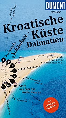 Daniela Schetar - DuMont direkt Reiseführer Kroatische Küste Dalmatien: Mit großem Faltplan - Preis vom 07.10.2026 11:45:10 h