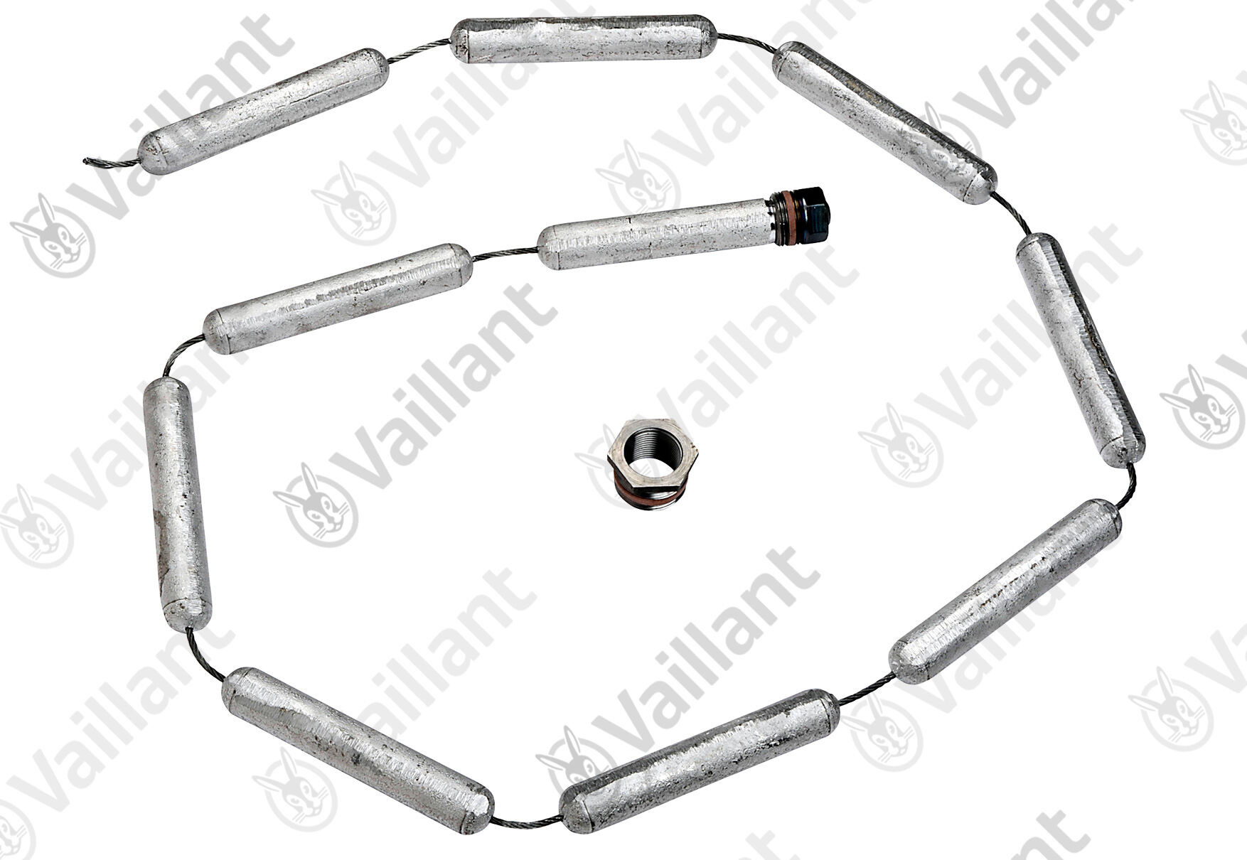 Anode chaîne Vaillant, avec réducteur. G1-G3/4 106482 Vaillant n° 106482