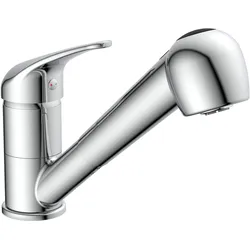 Schütte, Küchenarmatur, Wasserhahn Küche ULTRA Spültischarmatur Niederdruck Chrom Brause Ausziehbar Schwenkbar 94710