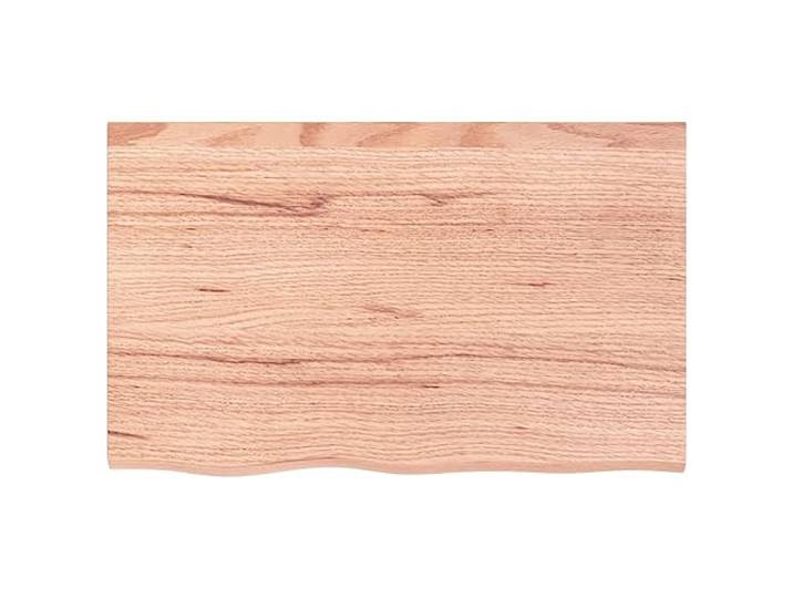 KTHLBRH Tischplatte Eiche massiv 80 x 50 x 2 cm hellbraun Lackierte Oberfläche, Seitenrand, DIY, Kapazität 32 kg