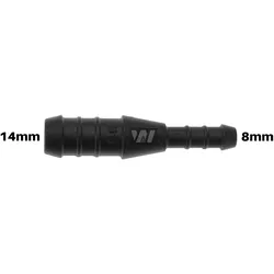 WamSter® I Schlauchverbinder Pipe Connector reduziert 14mm 8mm Durchmesser