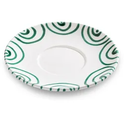 Gmundner Keramik Grüngeflammt, Unterteller Teetasse Maxima (Ø18cm)