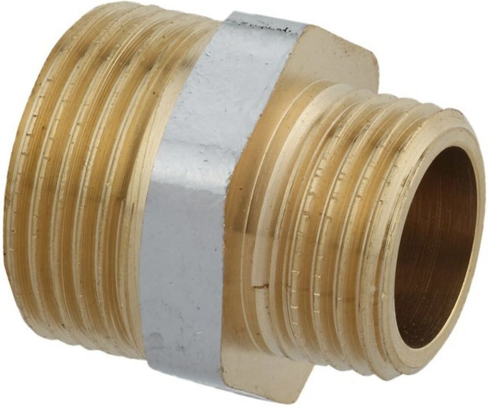 KIRCHHOFF MS Reduzier-Doppelnippel, Chrom, 3/4"AG x 1/2"AG (989352155)