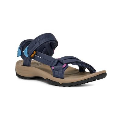 Sandale TEVA "W TERRA FI LITE", Damen, Gr. 38, blau (crown blau), Synthetik, Textil, Schuhe Sandale