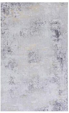 Klair Living MAVAL Gold Washable Non-Shedding Area Rug