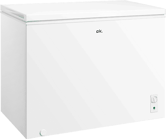 REACONDICIONADO Seminuevo Muy bueno Congelador horizontal - ok. OFZ 181 E W, 293 l, 84.8 cm, Control temperatura, 4 estrellas, Blanco