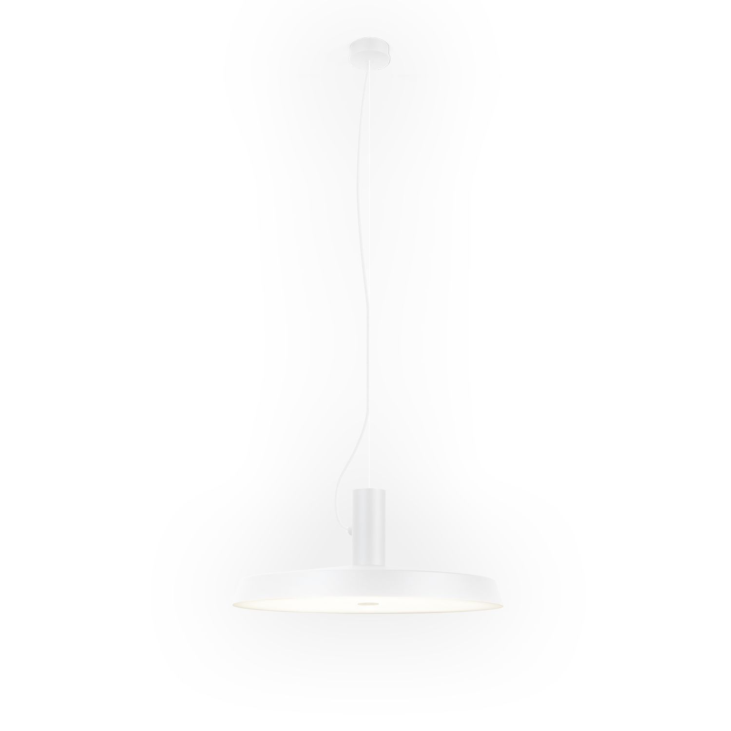 Wever & Ducré LED-Pendelleuchte ROOMOR OFFICE CABLE SUSP 1.0 MICROPRISM - 4000K W weiß 4000K 1681M5W7 5404037309566