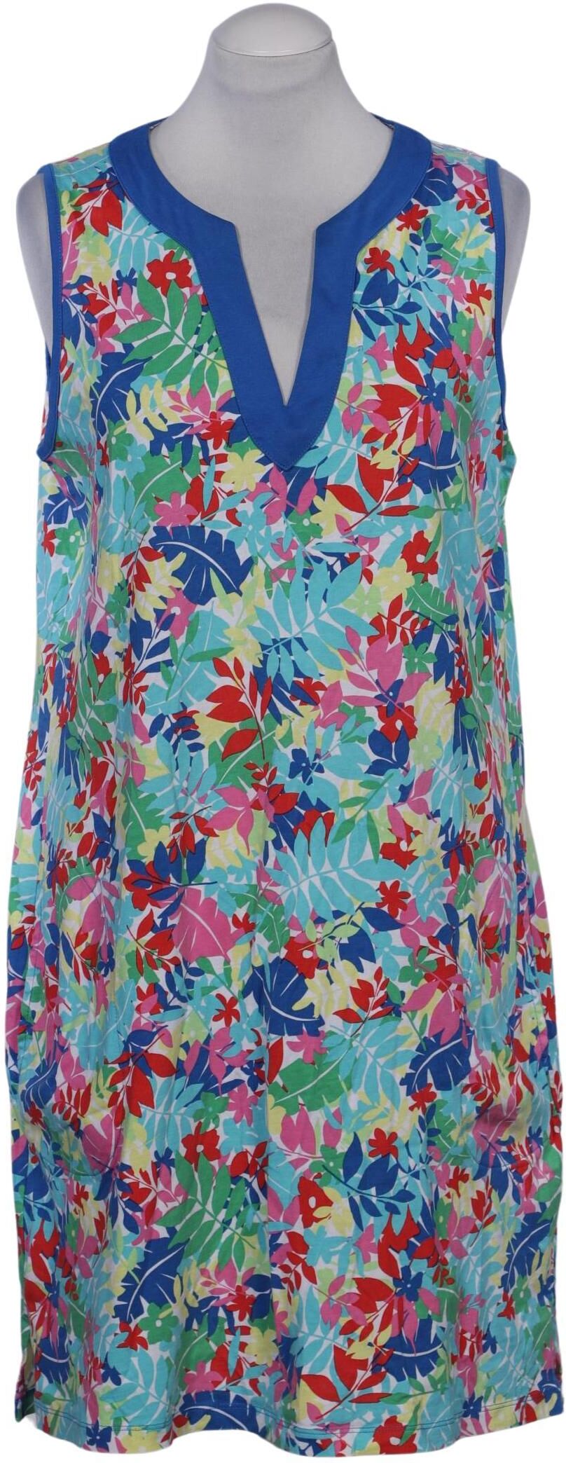 Lands End Damen Kleid, Mehrfarbig, Gr. M, Baumwolle - Second Hand