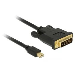 DeLOCK 83988 Videokabel-Adapter 1 m Mini DisplayPort DVI-D Schwarz