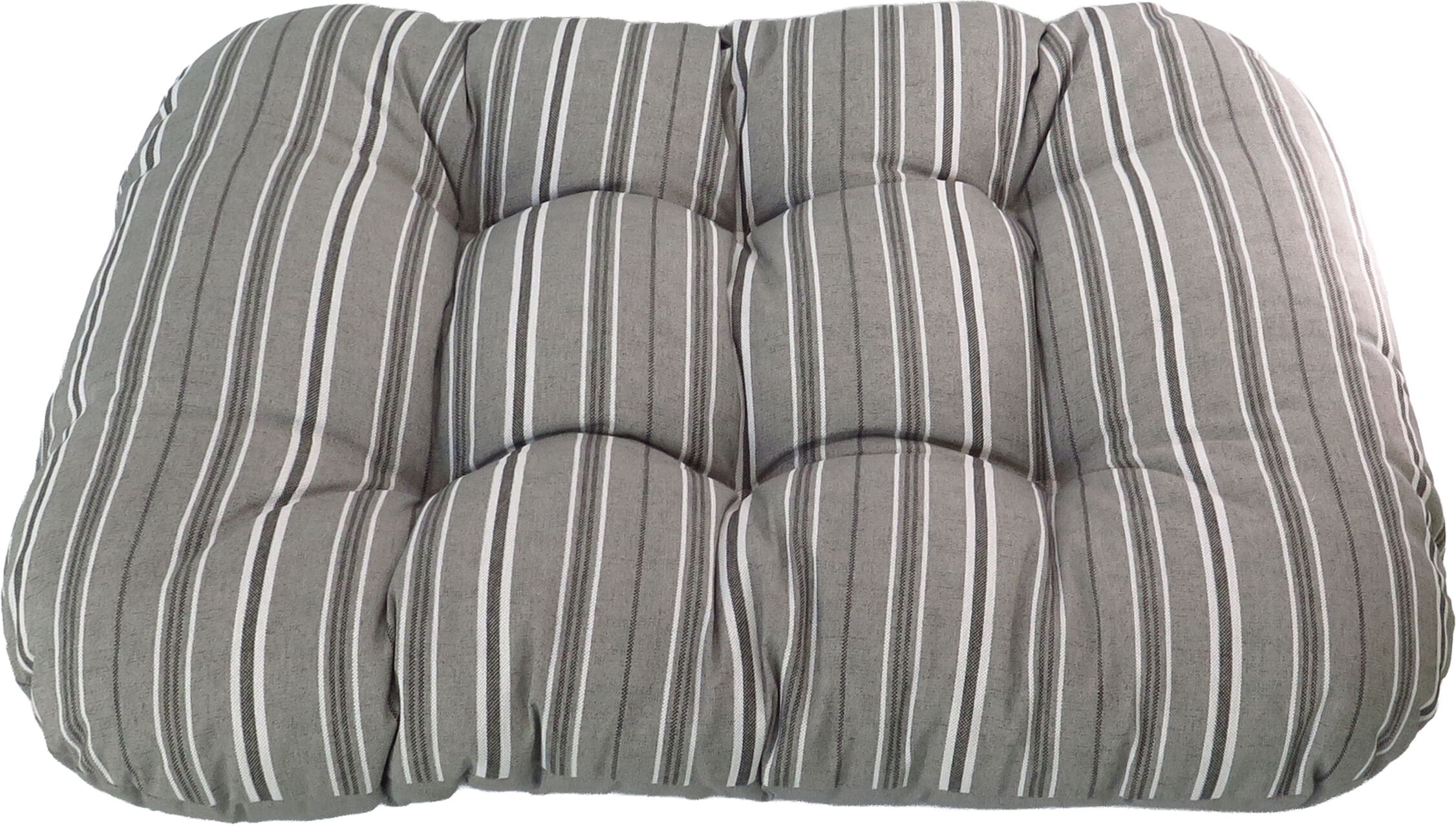 LUNA E TEO Luna&Teo Cuscino Trapuntato Rettangolare Lines a Righe Grigio 100CM