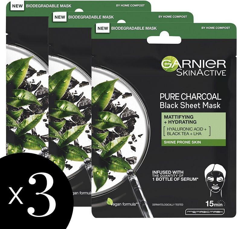 Garnier Pure Charcoal - Black Tea Triple