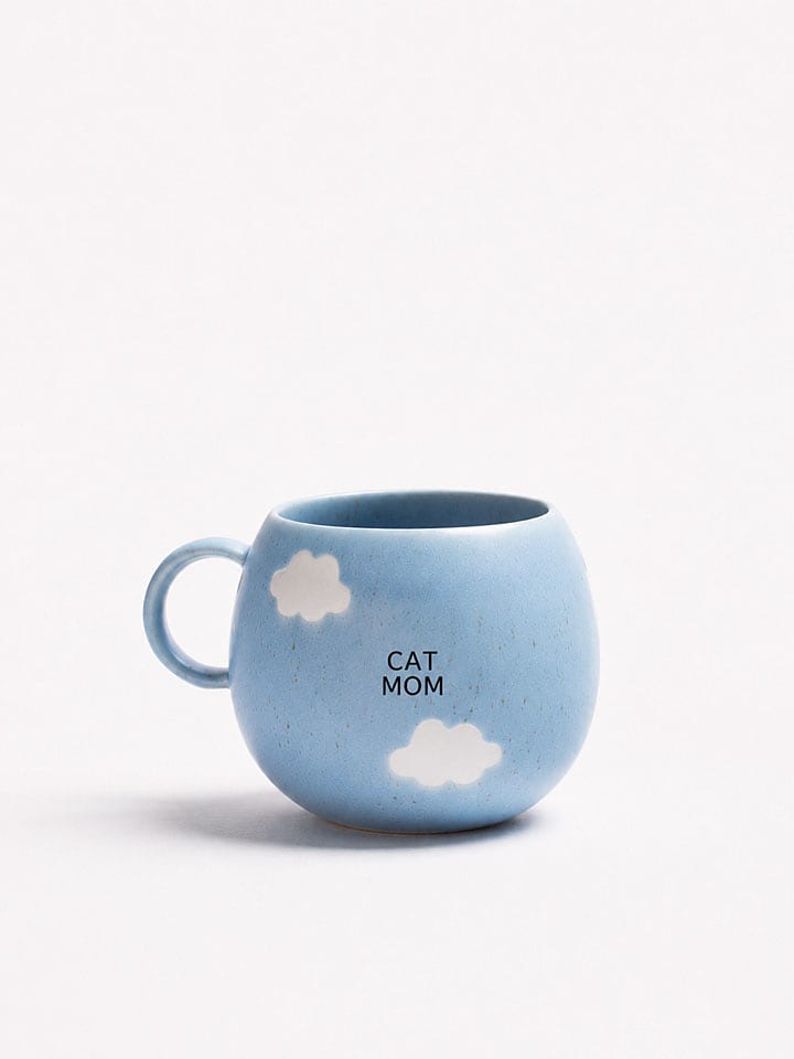 Egg Back Home Jumbotasse ''Cloud - Cat Mom'' in Hellblau - 500 ml - onesize