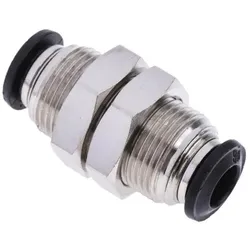 RS PRO, Rohrverbindungstechnik, Bulkhead Connector 6mm (Rohrverschraubung)