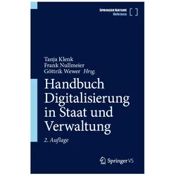 Handbuch Digitalisierung in Staat und Verwaltung, Fachbücher von Frank Nullmeier, Göttrik Wewer, Tanja Klenk