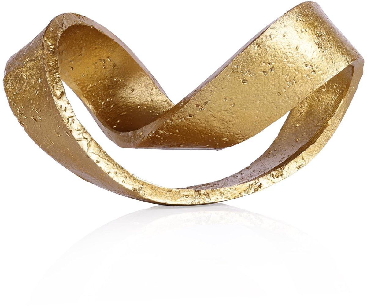 Omgoods Gouden Geometrische Knoop Beeld voor Huisdecoratie