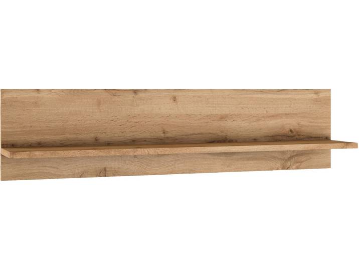 Wandboard KOCHSTATION KS-Milan , braun (wotaneiche), B:100cm H:24cm T:18cm, Holzwerkstoff, Regale, Wandboard, Regal in natürlichen Wotaneiche-Dekor, praktische Ablagefläche
