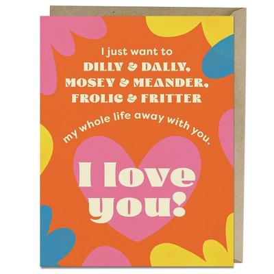 6-Pack Em & Friends Dilly & Dally Greeting Cards, Taschenbuch von Em & Friends, Knock Knock, 978-1-64246-554-9
