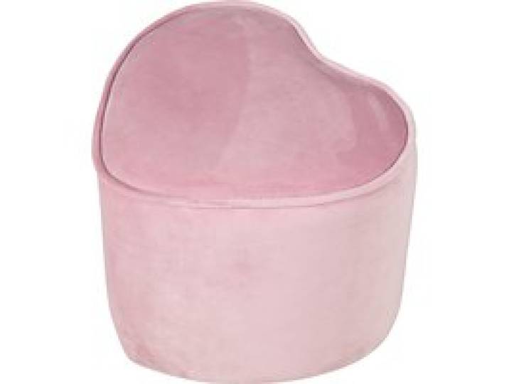 ROBA Tabouret pour enfant (coeur, rose)