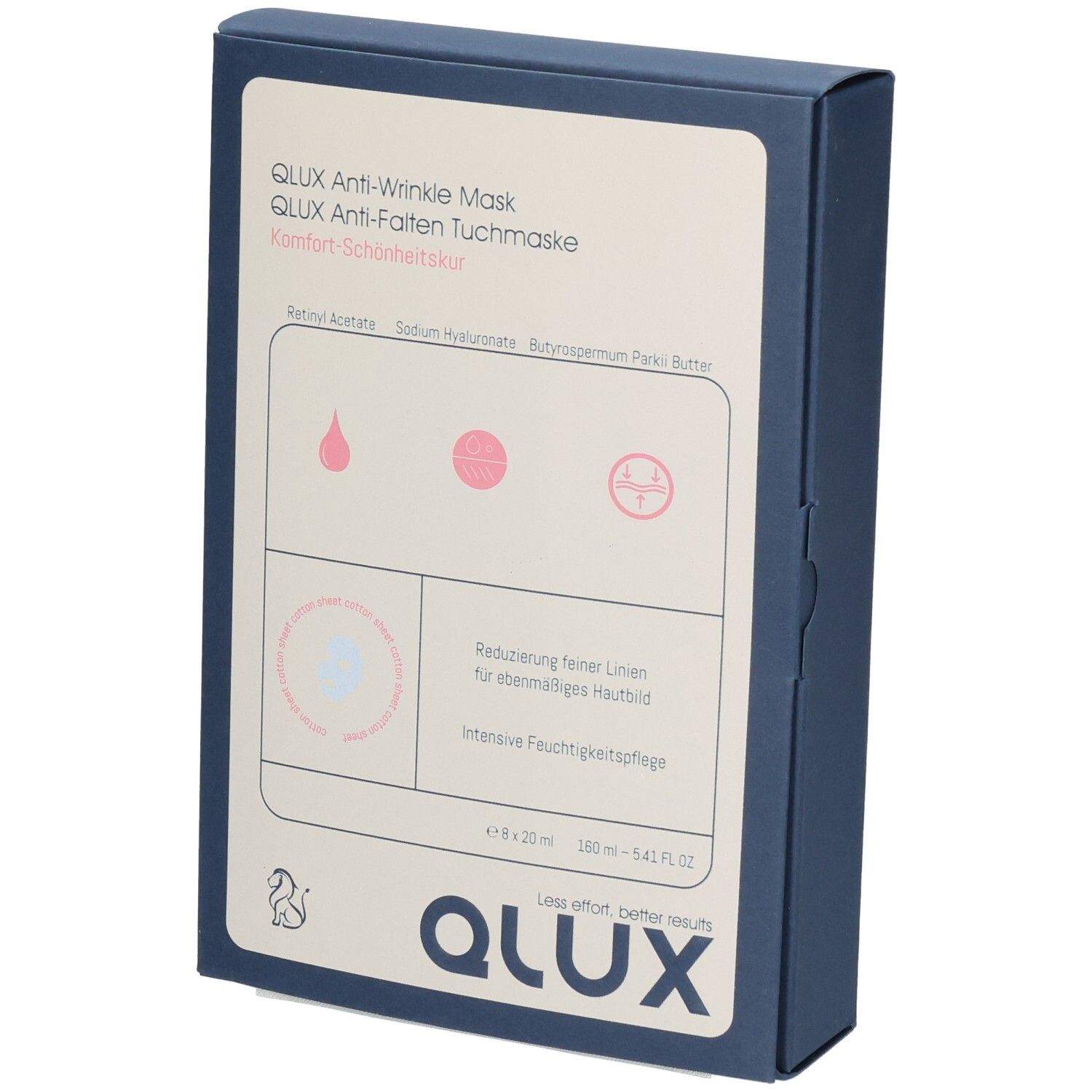 Qlux Mask Anti-Wrinkle Btl 8 Stk St Gesichtsmaske