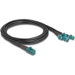 Delock Kabel Mini FAKRA Z Buchse quad zu 4 x FAKRA Z Stecker B-Typ, Antennenkabel