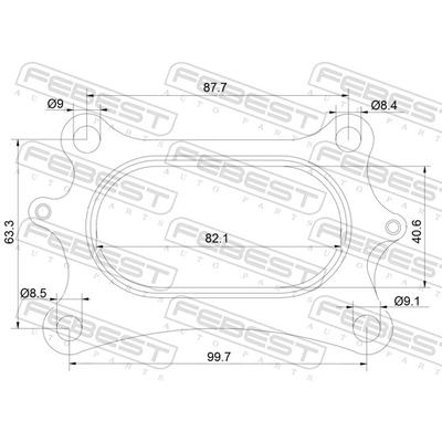 FEBEST Dichtung, Abgasrohr 03492-002 für HONDA