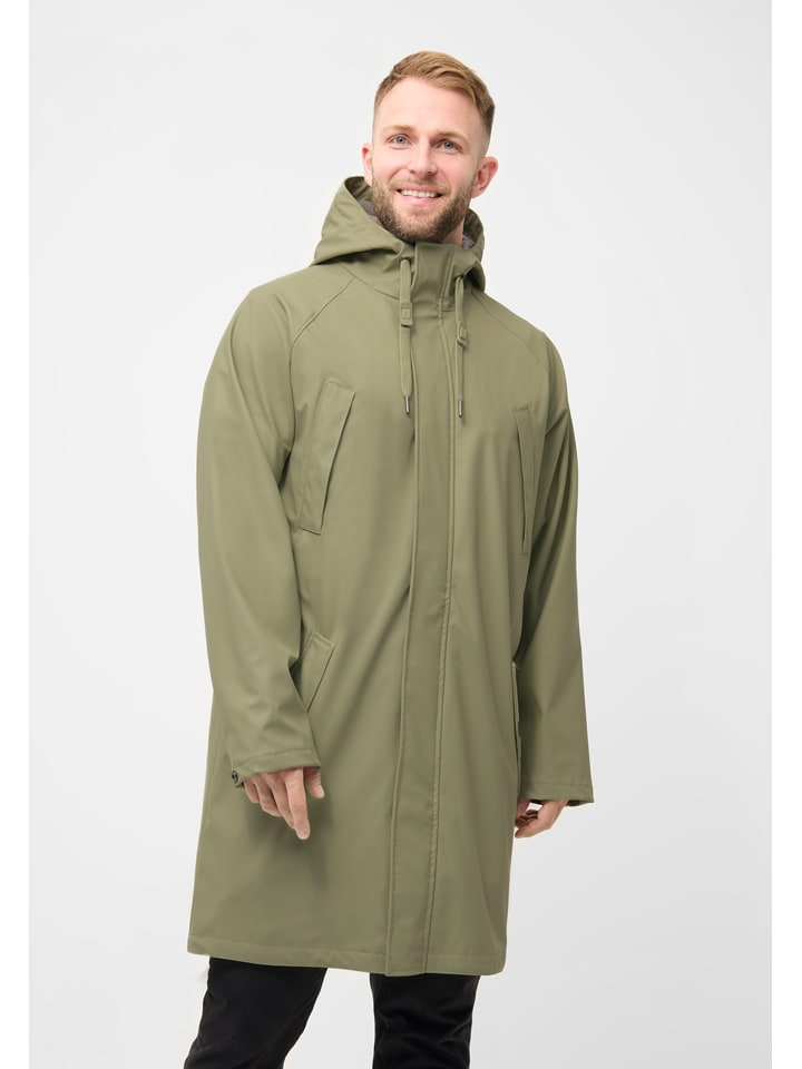 Derbe Regenmantel in Khaki - XXL